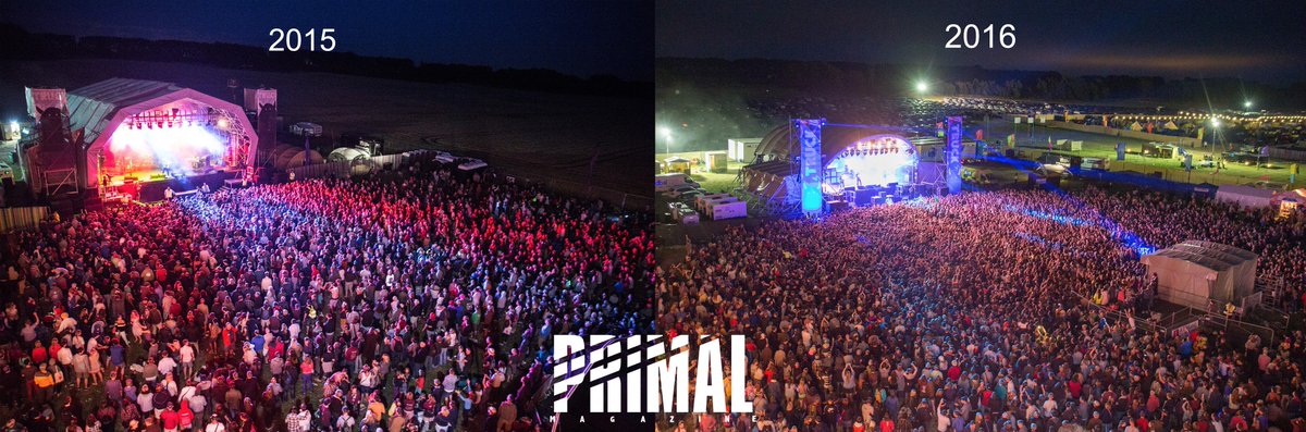 PrimalMag's tweet photo. Wow, Check out last years @TruckFestival compared to this years! Crazy #Crowd #TruckFestival https://t.co/rrXLw0clQR https://t.co/ZYELN5EuDT