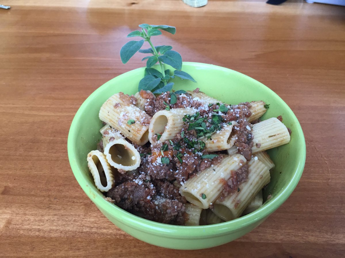 MarconisCafe's tweet photo. Today’s Special: Moose Bolognese on  Rigatoni noodles for $7.99 https://t.co/zo0iKx0ew2