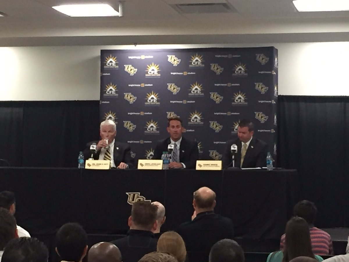 #UCF introduces new head baseball coach Greg Lovelady today <a href="/UCF_Baseball/">UCF Baseball</a>
