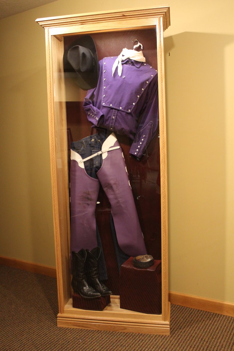 CaseyTibbsSDRC's tweet image. Now on display-Costume from Floating Horses film, worn by @ElshereC who portrayed Casey Tibbs in the documentary.