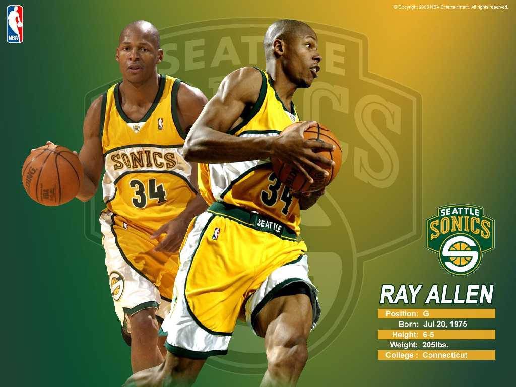 ray allen sonics throwback jersey