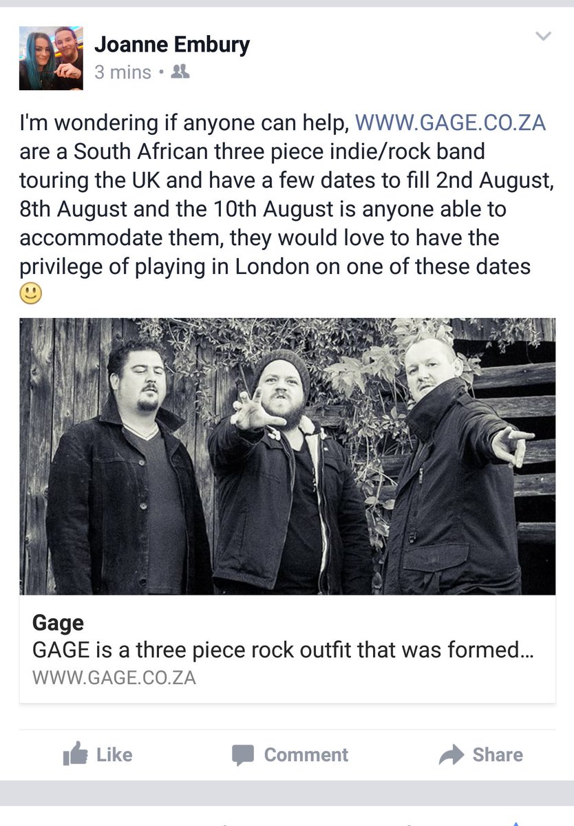 Can anyone help these guys out? Please #RT and help a fellow band out!