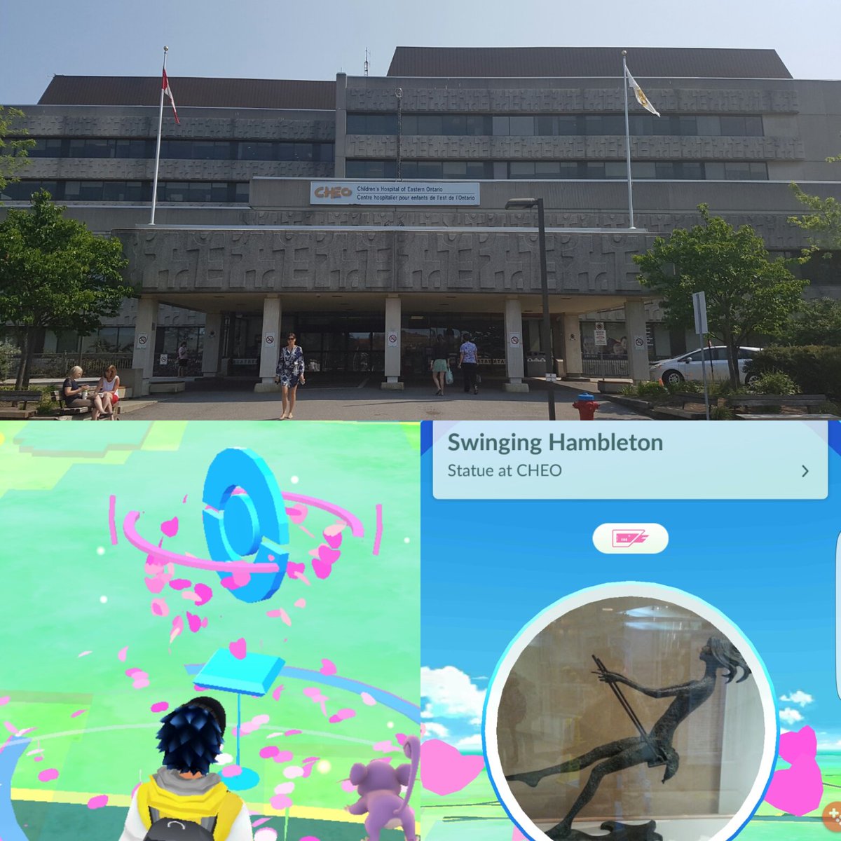 MKutney's tweet image. To whom ever is dropping #PokemonGO lures @CHEOhospital - thanks for making it easier for the kids to #CatchEmAll -