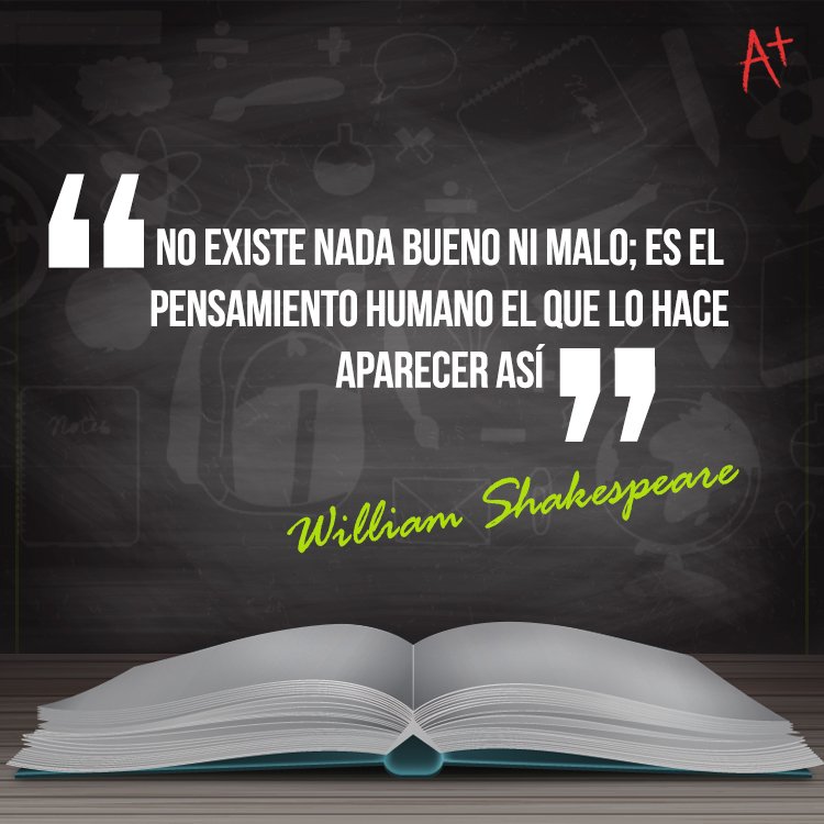 matematicasrd's tweet photo. ¡No existe nada bueno ni malo!
#Mathnasium #William Shakespeare #tips #matematicas #cometererrores #estudiar https://t.co/VyrORm6Tra