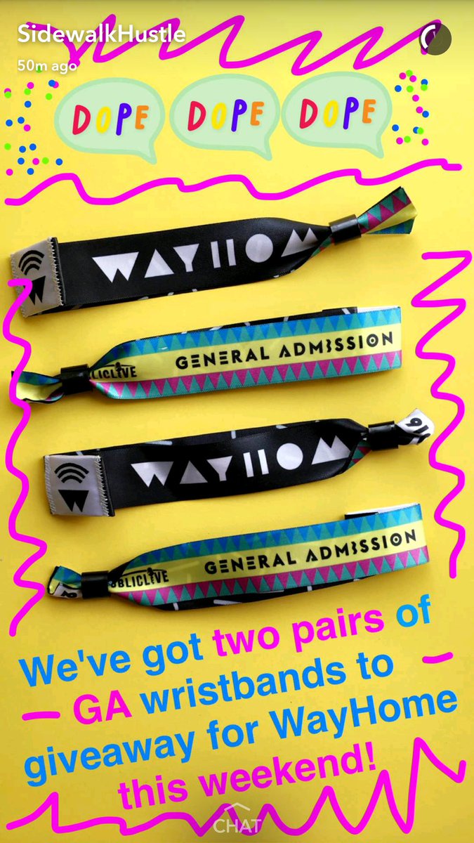 TheDanLevy's tweet image. Check it: My homies at @SidewalkHustle have a #WayHome tix #giveaway in a Snapchat contest courtesy of @Fidomobile!