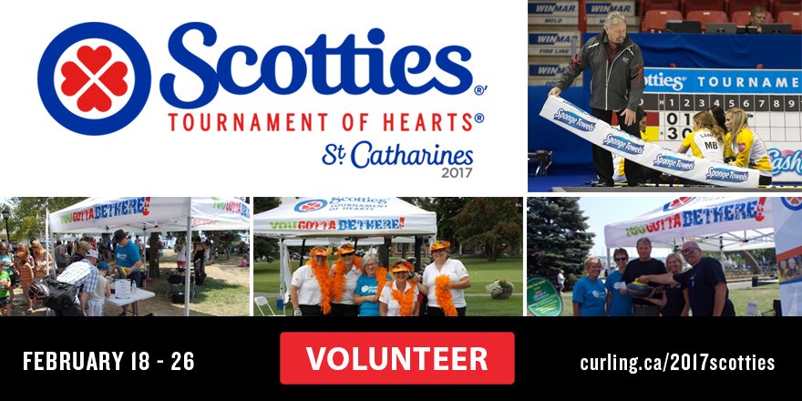 Join the premier Cdn women's curling event &amp; volunteer for the Scotties Tournament of Hearts curling.ca/2017scotties/v…