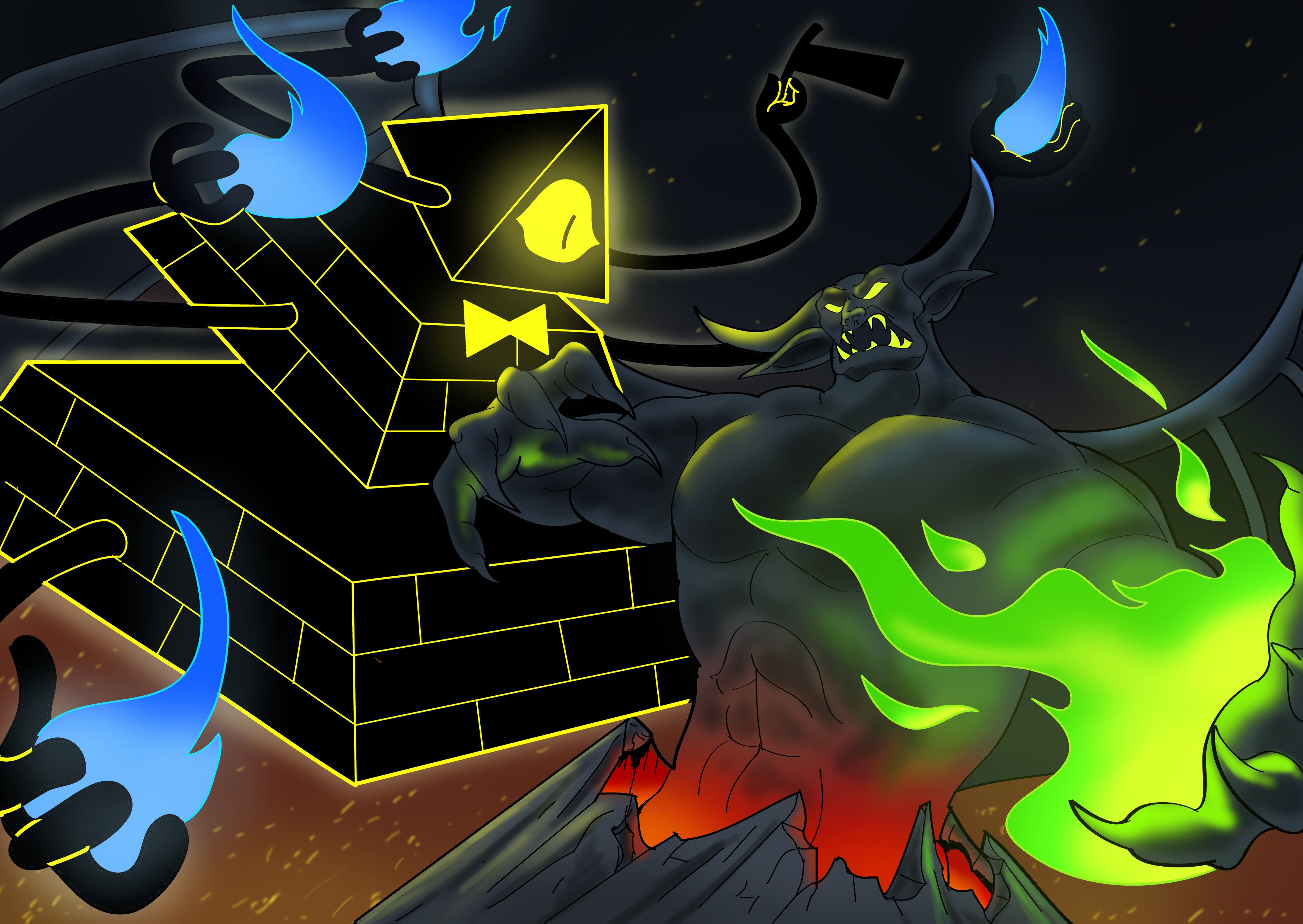 Nicolas Siregar Commissions Closed 4 4 Might As Well Also Submit Some Disneyfanart Have Billcipher Vs Chernabog T Co Jquimay7e8 T Co Kr7zsuuufl Twitter