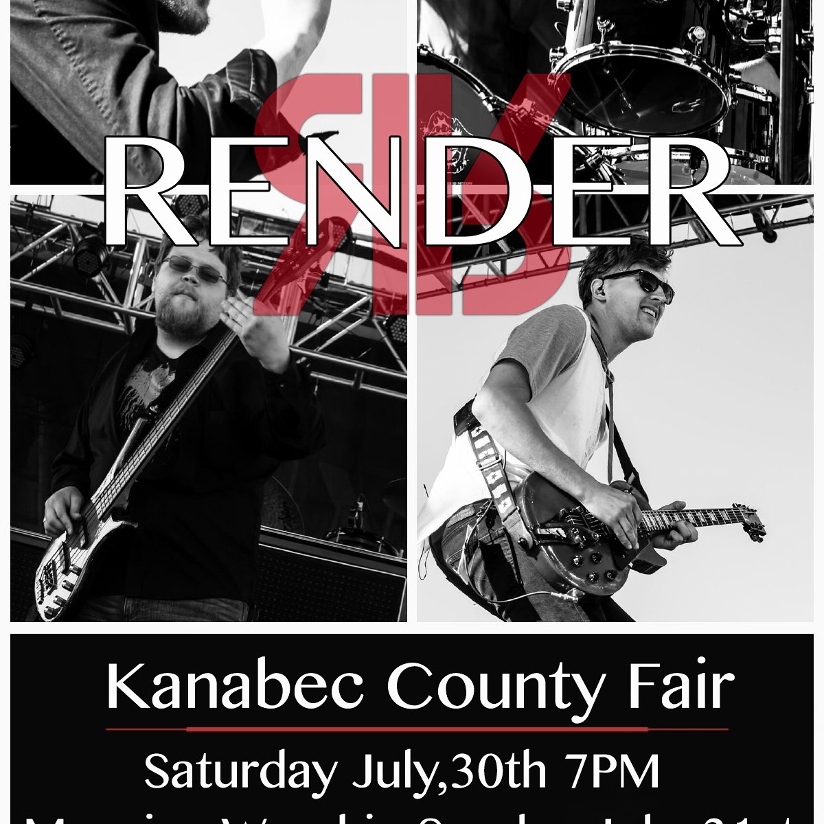 Render_Band's tweet photo. Don't miss your chance to see a HomeTown exclusive show in Mora, Mn at the Kanabec Fairgrounds on July 30th at 7 p.m https://t.co/KIi433hI6E