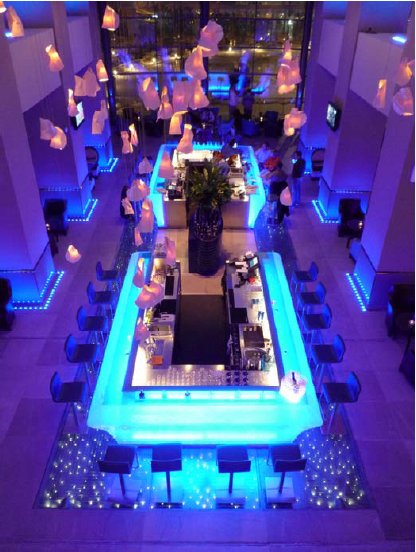 An oldy now but a goody on this hottish day - Radisson Hotel; Bucharest <a href="/CubeLightingLtd/">Cube Lighting Ltd</a> #barswelit