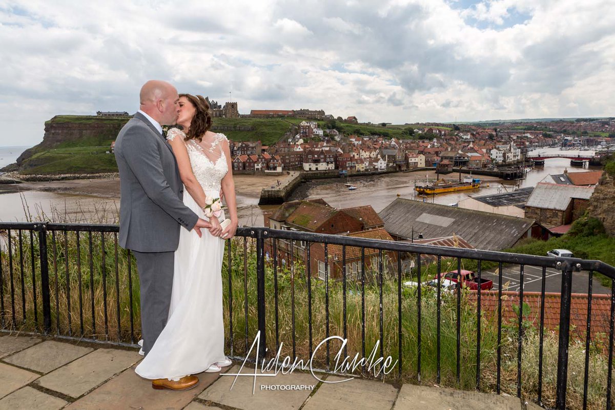 Just married at Whitby Registry Office. aidenclarkephotography.co.uk
#WhitbyWeddingPhotographer #WhitbyPhotography