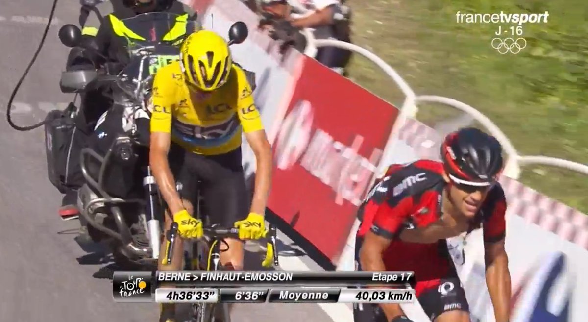 LeTour's tweet image. .@richie_porte en termine, avec @chrisfroome dans sa roue! @richie_porte is finishing, followed by @chrisfroome !