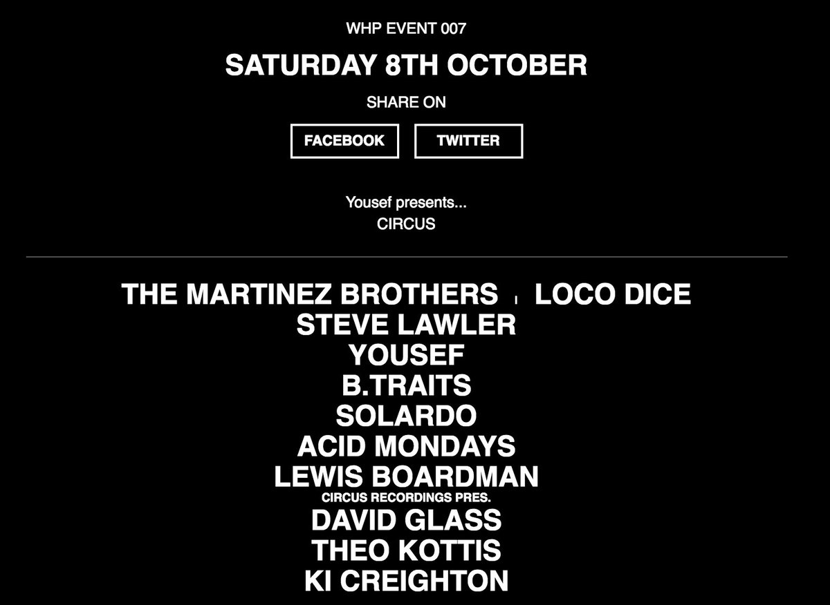 CIRCUSmusic's tweet photo. Oct 8th // @CIRCUSmusic // @WHP_Mcr 2016 🔥🔥🔥

Tickets go on sale 9am Friday 
 
Event page → https://t.co/ppVsffK8rs https://t.co/9U5fnP07UW