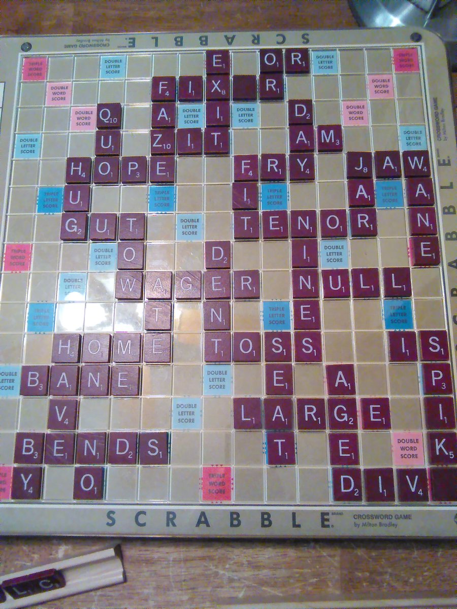 <a href="/TBIduluthmn/">TBIduluthMN</a>  we play Scrabble every night at the Wren house.