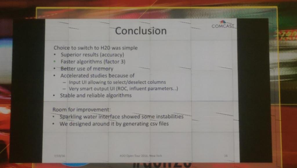 MattDowle's tweet image. Comcast comparing #sparkml to #h2o