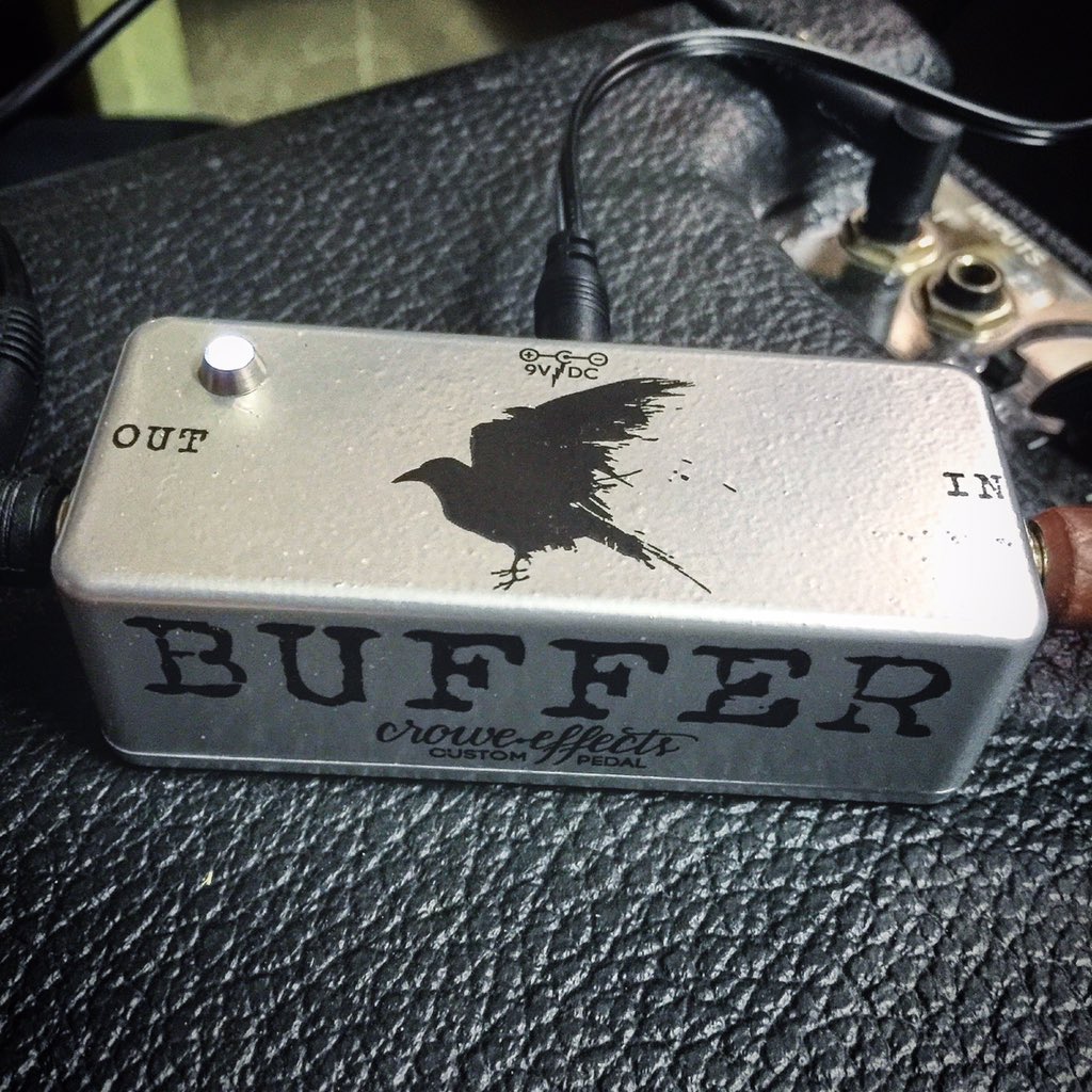 CroweEffects's tweet image. The buffer. The most boring effect, but needed to restore tone lost in long cable runs. This one's sick! $75 #buffer