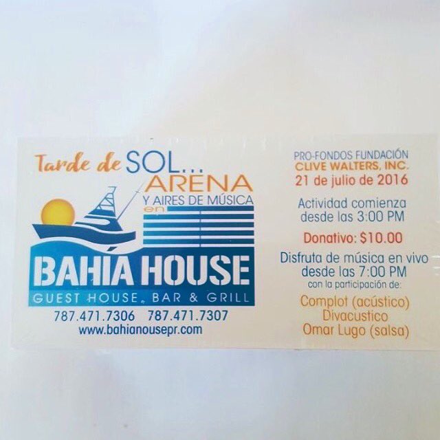 Esto es mañana Jueves 21 de Julio ☀️🛥 #BahíaHouse en #Guayama! 
Estaré cantando mis canciones, date la vuelta!!! 🎶