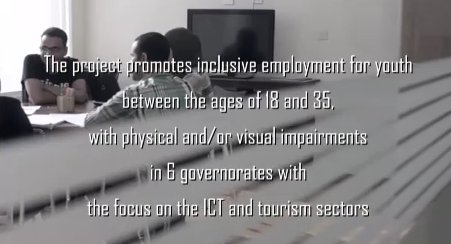 Persons with disabilities speak to experiences in Egypt's job training programme during National Review #HLPF2016