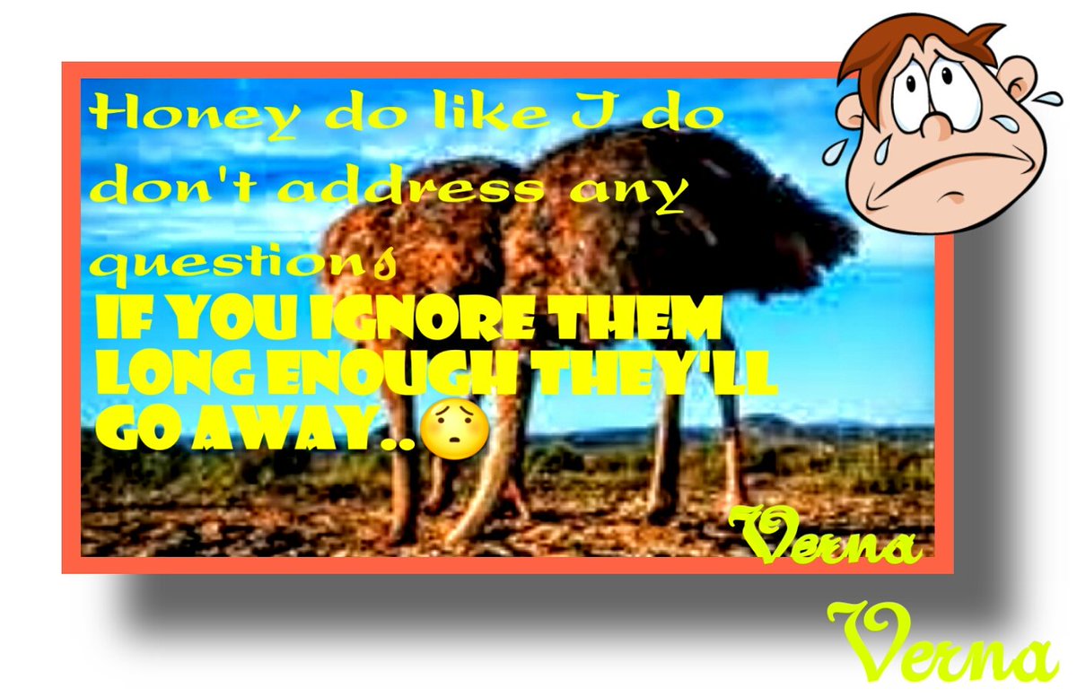 Vernadean1's tweet image. You can bury your head in the sand but life will always be able to kick your butt...#faceyourproblems #donthide