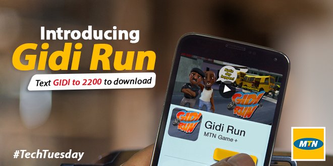 MTNNG's tweet photo. Introducing #GidiRun, a game tailored to your environment
Gidi Run will be at #MTNTechPlus2016.
Text GIDI to 2200 https://t.co/ppENN45NAW