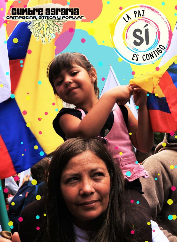 CumbreAgrariaOf's tweet photo. Porque para dar el SÍ hay q saber a qué #IndependenciaDeColombia significa construir la PAZ
https://t.co/OauLU1Wbyq https://t.co/ES6iJ7q6rR