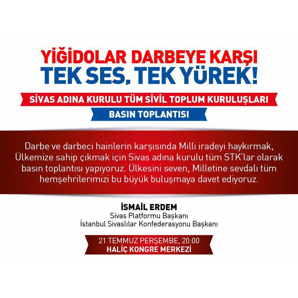 slm_ozturk's tweet photo. Önce Haliç Kongre Merkezinde,  sonra Boğaziçi Köprüsünde,
Darbe direnişinin başladığı yerdeyiz!
#VatanİçinNöbetteyiz https://t.co/WbT1cFYtLX