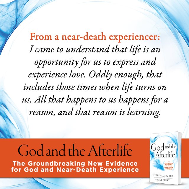From an #NDE: Life is an opportunity to express &amp; experience #love. #death #afterlife bit.ly/1sefKCl