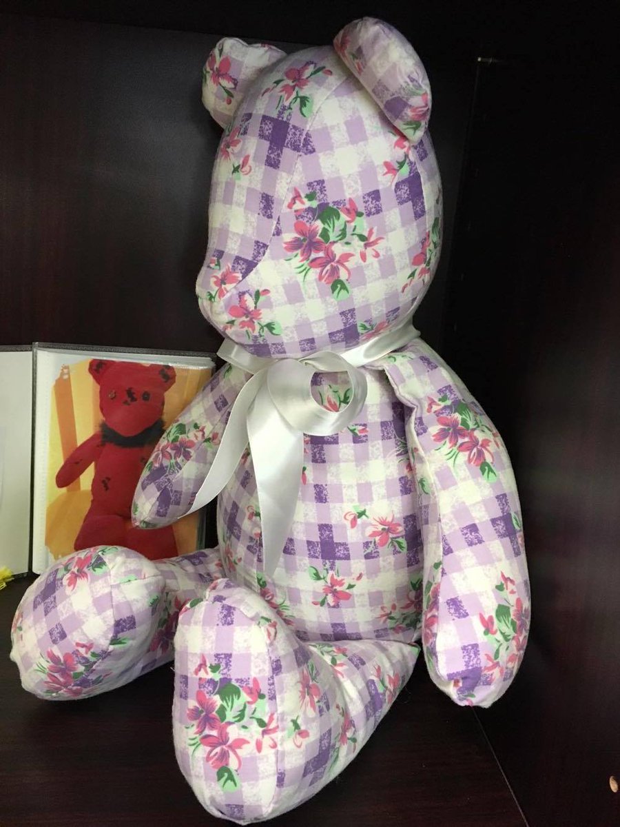 Custom memory bears, order now for Christmas before the back log begins! #memoriescount #memorybears #custommade