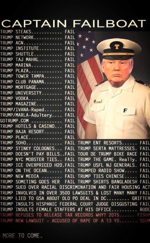 sheriffali's tweet photo. GOP Convention Policies!
#ForgetBushCheneyRecord
#DoNothingGOP
#ConManTrump
#PromoteHate
#MakeAmericaRacistAgain https://t.co/RMkcwqMYs5