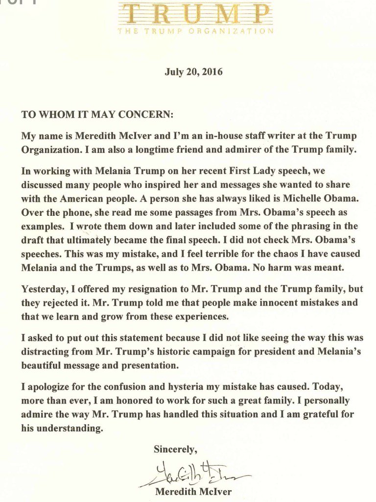Melania Trumps speech.  - Page 3 Cn0nRRlVYAICg1p