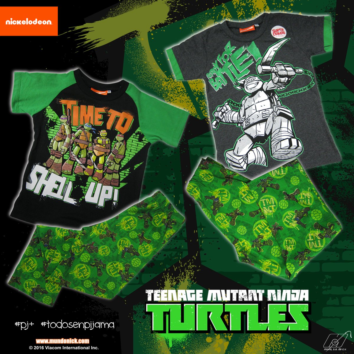 MovisMexico's tweet photo. La pizza es más divertida con tu pijama de #TortugasNinja2 #pj+ #todosenpijama https://t.co/Yn9qYTygDX