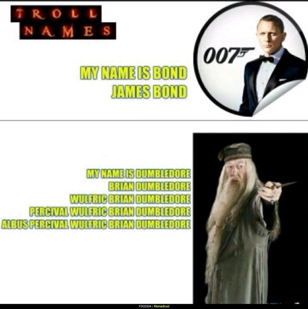 _Argus_Filch's tweet image. James Bond please... A nustro querido director no le gana nadie en el nombre