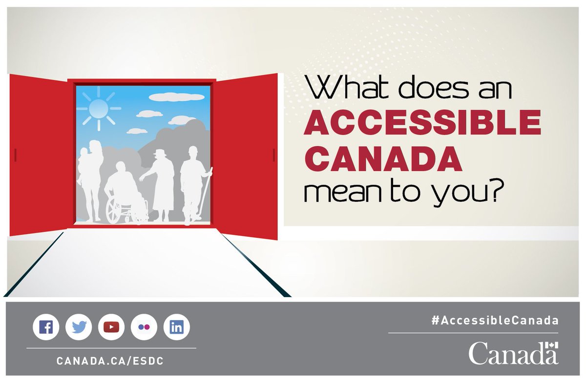 What types of #accessibility barriers do you face in your community? canada.ca/accessible-can… #AccessibleCanada