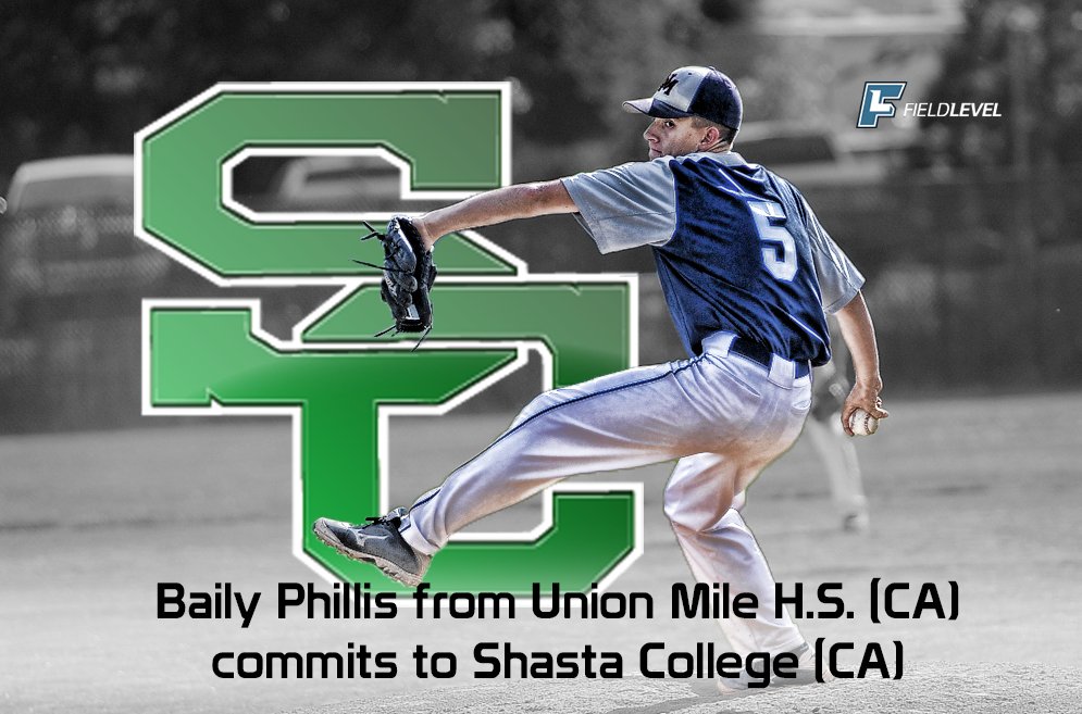 FieldLevel's tweet photo. Bailey Phillis (2016) from Union Mine HS (CA) commits to Shasta College https://t.co/iM2gU6u4HK @bailey_phillis5 https://t.co/l91wHavHh9
