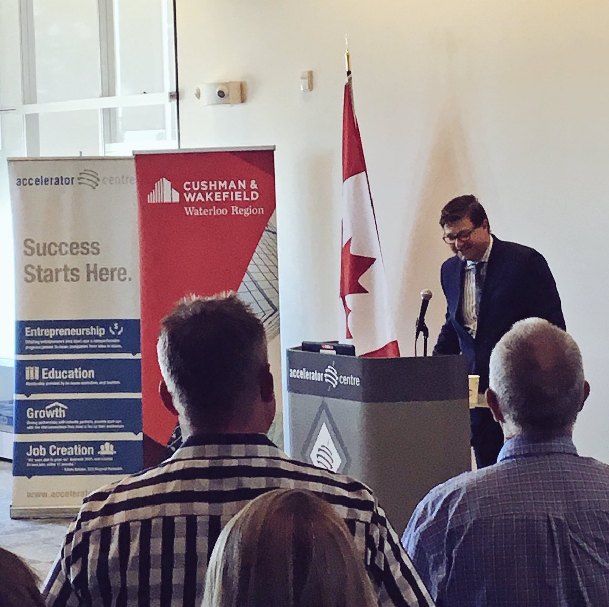 AC_Waterloo's tweet photo. Special thanks to our amazing sponsors @CushWakeWR #innovation #ACSpark #startups https://t.co/pKkHCGeUr3