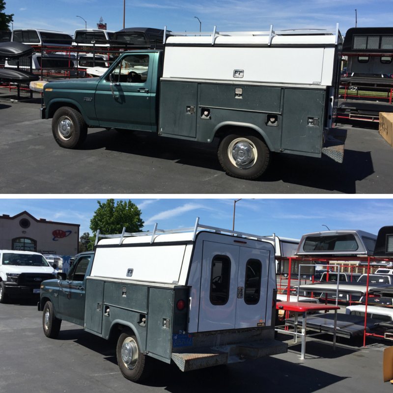 customtruckrwc's tweet photo. Taking care of the local contractors. Deluxe #commercial campershell on a #utilitybed. #CustomTruck #RedwoodCity https://t.co/Cuezn8LJQq