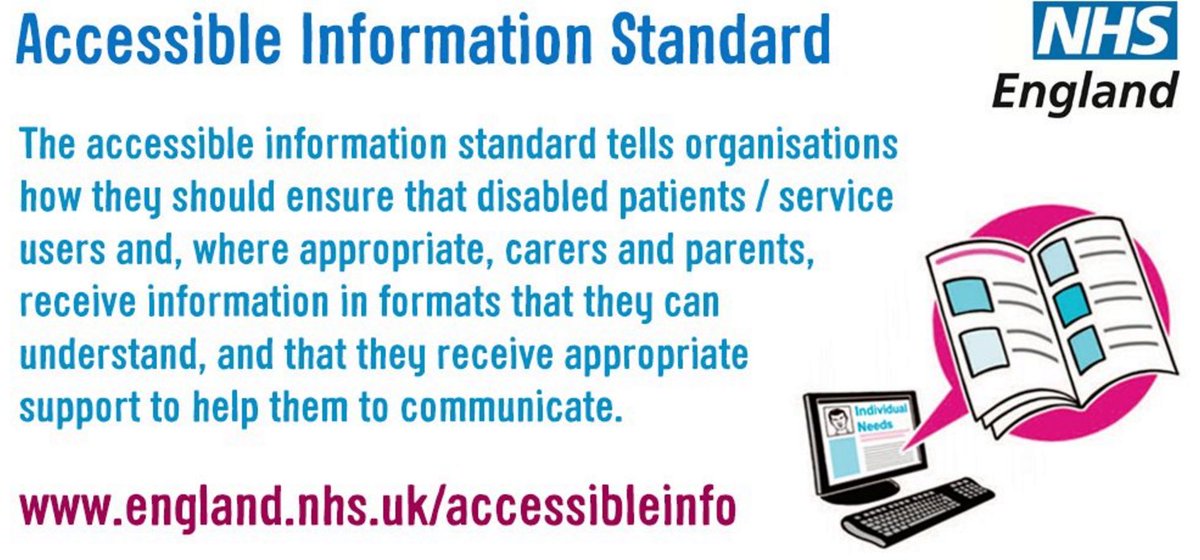 NHSBSol's tweet image. Did you know that by the end of this month, the #AccessibleInformationStandard becomes a legal requirement?