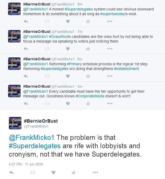 TraptInAmerica's tweet photo. It was never about Superdelegates, but how the crooked media & DNC used them. #DemsInPhilly #DemsNeedBernie #NotMeUs https://t.co/RZtOTu7cnF