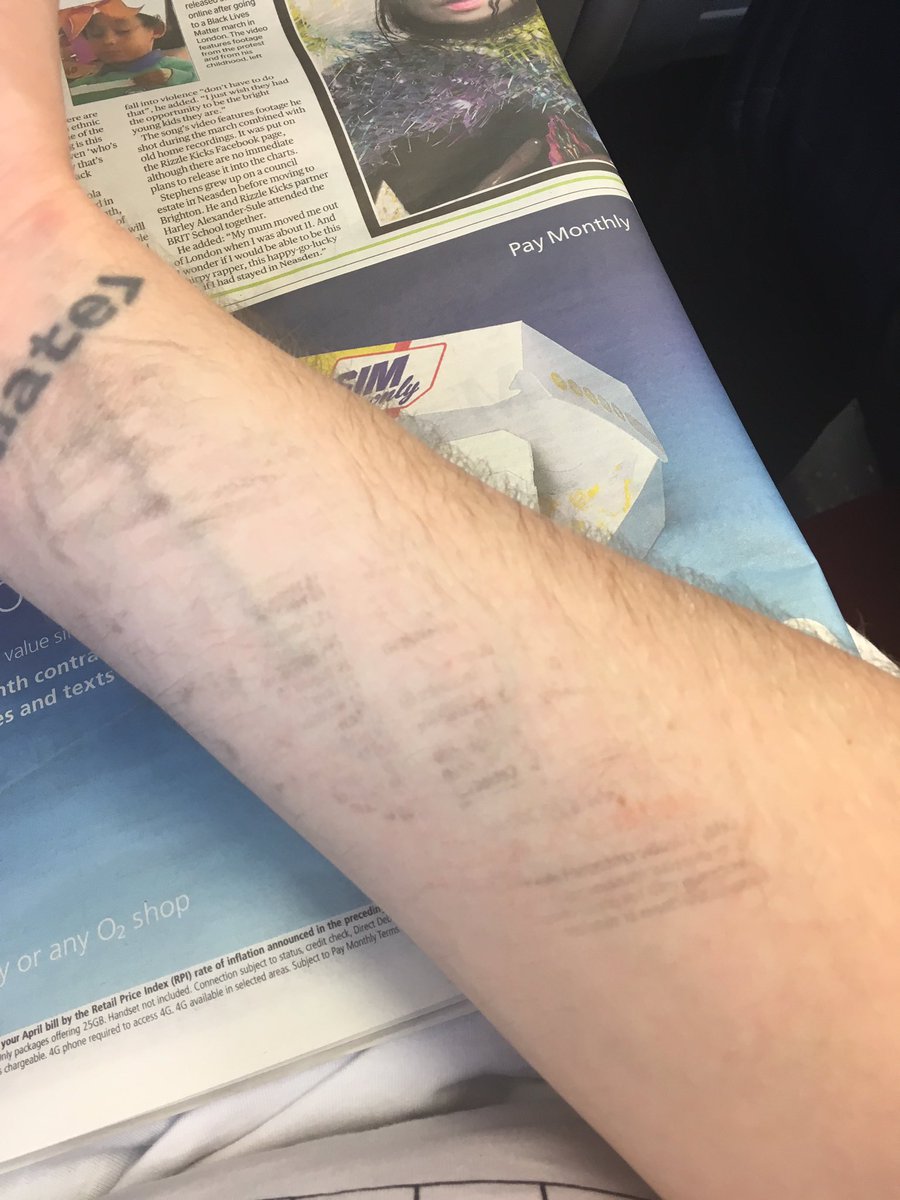 jesperhills's tweet photo. It's so overbearingly warm on this @SW_Trains carriage that the Evening Standard is literally melting into my arm. https://t.co/vHaHIzRdmw