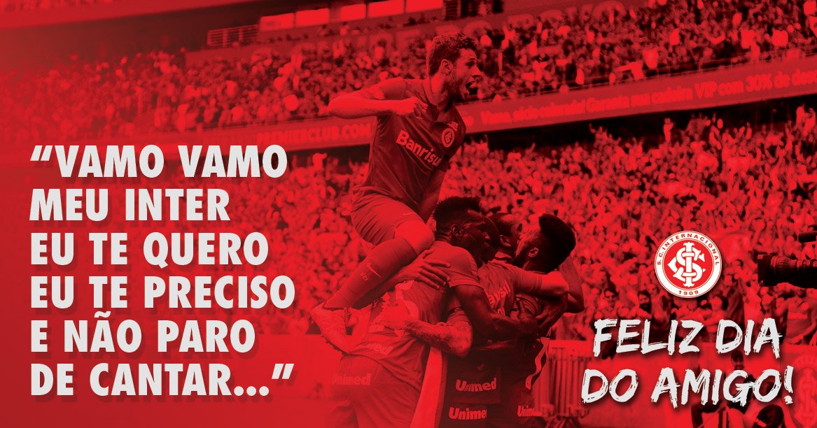 SCInternacional's tweet photo. Tu é meu melhor amigo! #ÉoInter https://t.co/B69oLjalpR