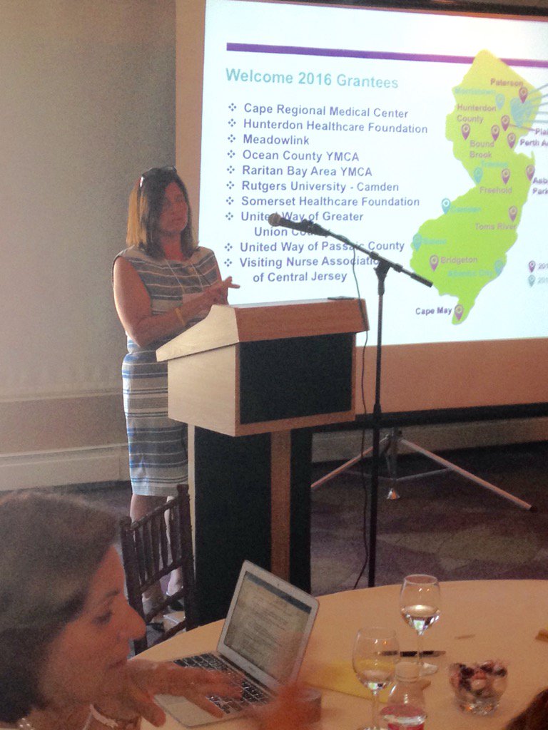 Diane Hagerman <a href="/NJHI_/">NJHI</a> welcomes 2016 grantees preparing to build healthier communities &amp; #CultureOfHealth in NJ.