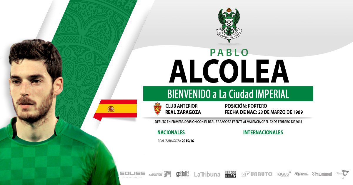 C.D. Toledo 🦅💚⚪️ (@cd_toledo) on Twitter photo FICHAJE | Pablo Alcolea nuevo jugador del <a href="/CD_Toledo/">C.D. Toledo 🦅💚⚪️</a> cdtoledo.es/pablo-alcolea-… #AúpaToledo #Bienvenido FICHAJE | Pablo Alcolea nuevo jugador del <a href="/CD_Toledo/">C.D. Toledo 🦅💚⚪️</a> cdtoledo.es/pablo-alcolea-… #AúpaToledo #Bienvenido
