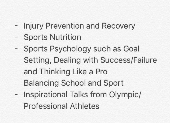 ESDAAP's tweet image. We will be running professional S&amp;amp;C training sessions along with sport specific masterclasses in subjects such as..