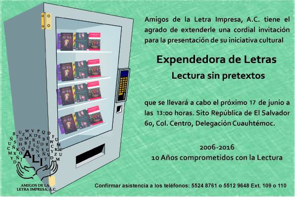 Centro_ALIAC's tweet photo. Escuchen a @inakimanero en @Siempre889 hablarán sobre #LaExpendedoraDeLetras Iniciativa de @LetraImpresa #ALIAC https://t.co/3yldCE5A9D