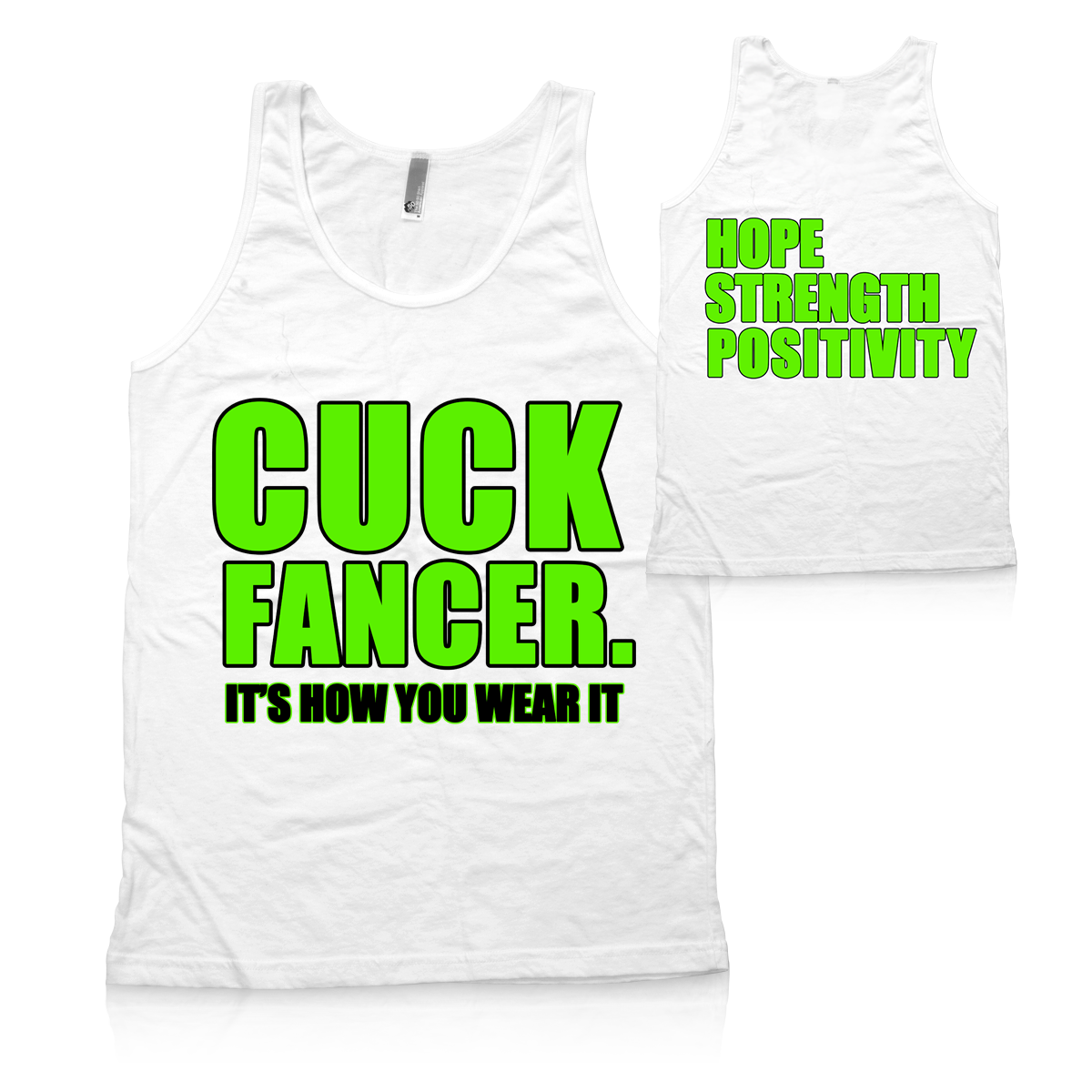 cuck_fancer's tweet image. NEW SWAG ALERT! Purchase our fresh white summer tank while supplies last. #CuckFancer cuckfancer.org/shop