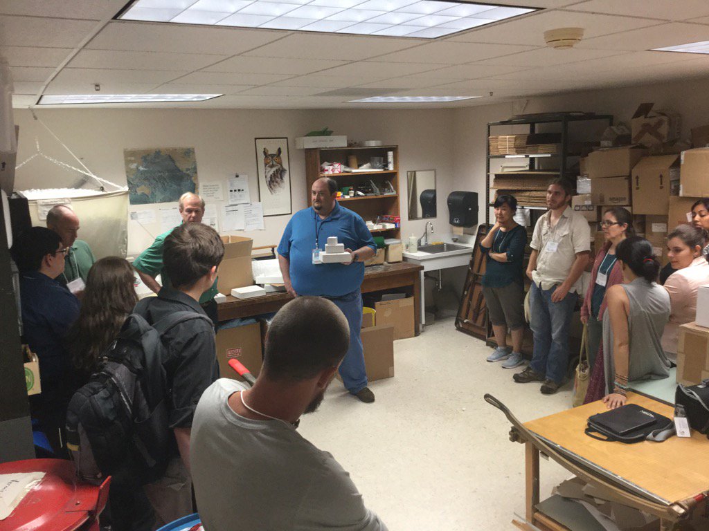 BedbugXpert's tweet photo. EntsocAmerica: Demo on how to pack insect specimens for shipping at Smithsonian NMNH. #ECM16 https://t.co/WwKI6yauUa