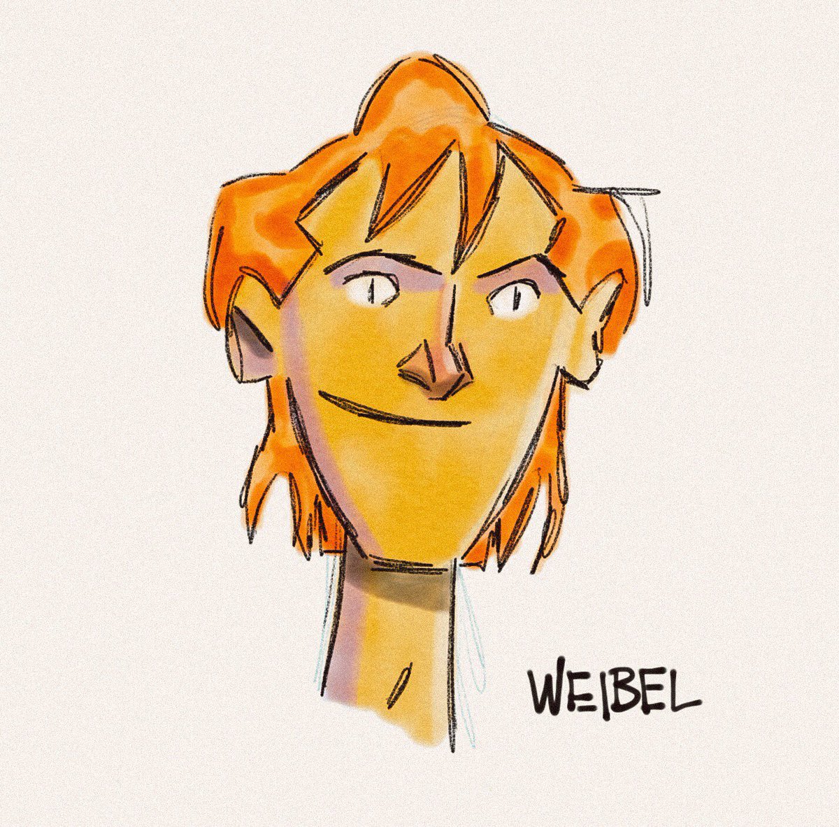 Weibart's tweet photo. Warm-up head #sketch in #AdobeSketch for #iPad. Drawn with #AdobeInk #stylus. #doodling #conceptart #design #process https://t.co/kdcOZp5ZsI