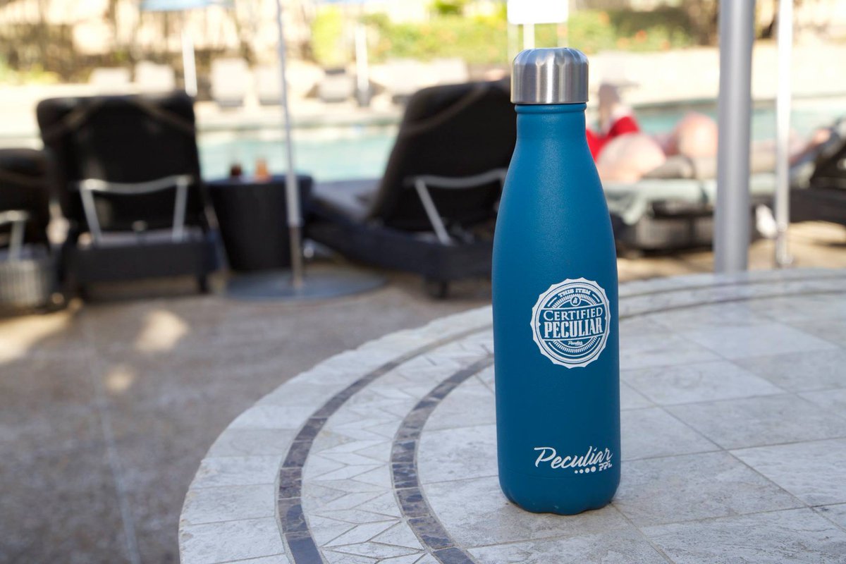 PeculiarThreads's tweet image. The Peculiar PPL insulated bottle.  Photo taken by @tashnubian_empress