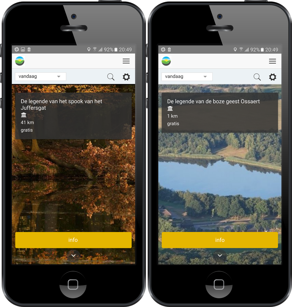 Lokale legendes toegevoegd aan de #app. Lees nu oude sages van de #veluwe op de plek waar het #verhaal zich afspeelt