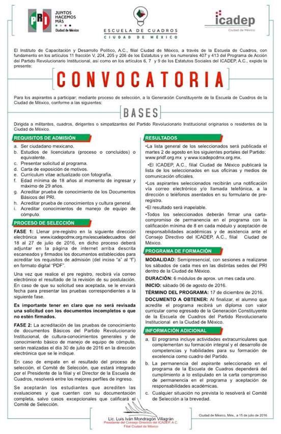 PRICDMX_'s tweet photo. #Entérate En busca de jóvenes para integrar la Generación Constituyente de @ECCDMX_PRI del #PRICDMX ¡inscríbete ya! https://t.co/xxzvePJrYt