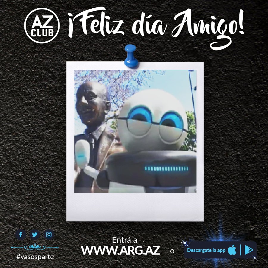 AZClubApp's tweet photo. Amigos, Friends, Compadres...A todos les deseamos #FelizDiaDelAmigo. ¡Descargate AZ Club que #yasosparte! https://t.co/dWALer2Yaz